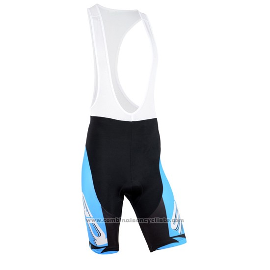 2015 Maillot Cyclisme Castelli SIDI Azur et Blanc Manches Courtes et Cuissard
